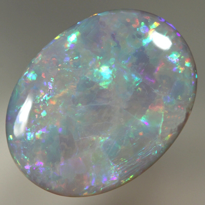 SOLID SEMI BLACK OPAL Rolling flashes of bright fire
